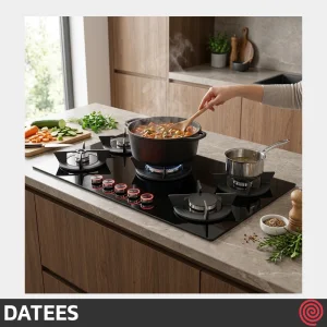 اجاق گاز صفحه ای 5 شعله داتیس مدل DATEES  DG-565 | بدنه شیشه ای