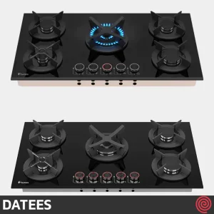 اجاق گاز صفحه ای 5 شعله داتیس مدل DATEES  DG-565 | بدنه شیشه ای