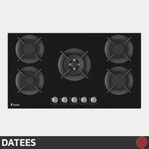 اجاق گاز صفحه ای 5 شعله داتیس مدل DATEES DG-553 | بدنه شیشه ای