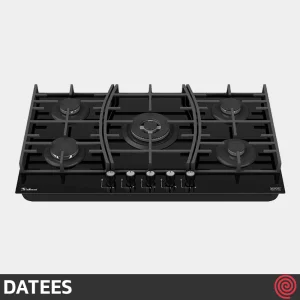 اجاق گاز صفحه ای 5 شعله داتیس مدل DATEES DG-545 | بدنه شیشه ای