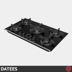 اجاق گاز صفحه ای 5 شعله داتیس مدل DATEES DG-544 | بدنه شیشه ای