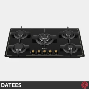 اجاق گاز صفحه ای 5 شعله داتیس مدل DATEES DG-542 | بدنه شیشه ای