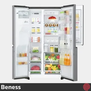 یخچال و فریزر ساید بای ساید 30 فوت بنس مدل اکسیس Beness Axis | رنگ نقره ای