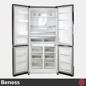 یخچال و فریزر ساید بای ساید 30 فوت بنس مدل هرمس Beness Hermes | رنگ مشکی