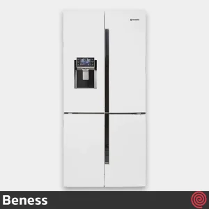 یخچال و فریزر ساید بای ساید 30 فوت بنس مدل هرمس Beness Hermes | رنگ سفید