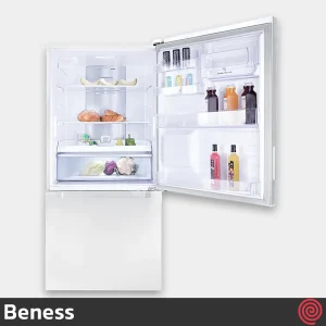 یخچال فریزر 28 فوت فریزر پایین بنس مدل کراس Beness Cross | رنگ سفید