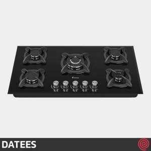 اجاق گاز صفحه ای 5 شعله داتیس مدل DATEES DG-512 | بدنه شیشه ای