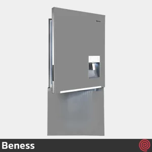 یخچال فریزر 28 فوت فریزر پایین بنس مدل کراس Beness Cross | رنگ نقره ای