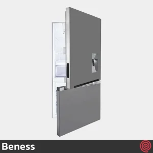 یخچال فریزر 28 فوت فریزر پایین بنس مدل کراس Beness Cross | رنگ نقره ای