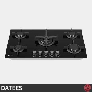 اجاق گاز صفحه ای 5 شعله داتیس مدل DATEES DG-501 | بدنه شیشه ای