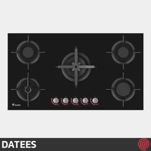 اجاق گاز صفحه ای 5 شعله داتیس مدل DATEES DG-500 | بدنه شیشه ای