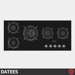 اجاق گاز صفحه ای 5 شعله داتیس مدل DATEES DG-504 | بدنه شیشه ای