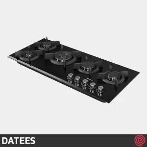 اجاق گاز صفحه ای 5 شعله داتیس مدل DATEES DG-504 | بدنه شیشه ای