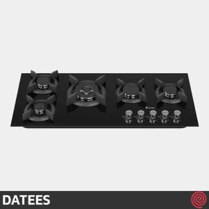 اجاق گاز صفحه ای 5 شعله داتیس مدل DATEES DG-504 | بدنه شیشه ای