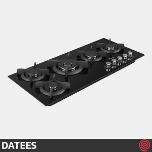 اجاق گاز صفحه ای 5 شعله داتیس مدل DATEES DG-504 | بدنه شیشه ای