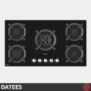 اجاق گاز صفحه ای 5 شعله داتیس مدل DATEES DG-567 | بدنه شیشه ای
