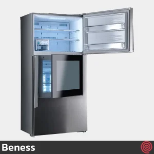 یخچال فریزر 28 فوت فریزر بالا بنس مدل نایس Beness Nice | رنگ نقره ای، دارای هوم بار