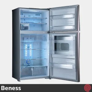 یخچال فریزر 28 فوت فریزر بالا بنس مدل نایس Beness Nice | رنگ نقره ای، دارای هوم بار