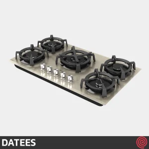 اجاق گاز صفحه ای 5 شعله داتیس مدل DATEES DG-567 Beige | بدنه شیشه ای