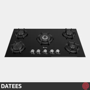 اجاق گاز صفحه ای 5 شعله داتیس مدل DATEES DG-583 | بدنه شیشه ای