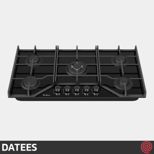 اجاق گاز صفحه ای 5 شعله داتیس مدل DATEES DG-576 | بدنه شیشه ای