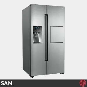 یخچال و فریزر ساید بای ساید 32 فوت سام مدل SAM ROSSO3/S - نقره ای