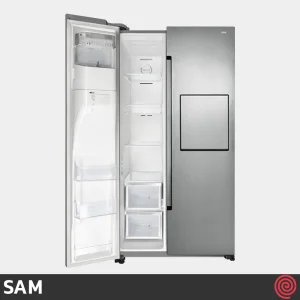 یخچال و فریزر ساید بای ساید 32 فوت سام مدل SAM ROSSO3/S - نقره ای