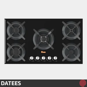 اجاق گاز صفحه ای 5 شعله داتیس مدل DATEES DG-534 | بدنه شیشه ای