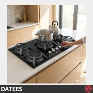 اجاق گاز صفحه ای 5 شعله داتیس مدل DATEES DG-534 | بدنه شیشه ای