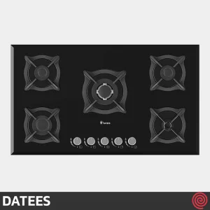 اجاق گاز صفحه ای 5 شعله داتیس مدل DATEES DG-531 | بدنه شیشه ای