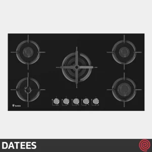 اجاق گاز صفحه ای 5 شعله داتیس مدل DATEES DG-502 | بدنه شیشه ای