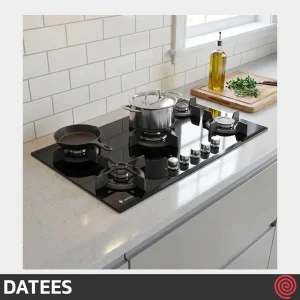 اجاق گاز صفحه ای 5 شعله داتیس مدل DATEES DG-502 | بدنه شیشه ای