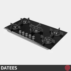 اجاق گاز صفحه ای 5 شعله داتیس مدل DATEES DG-549 | بدنه شیشه ای