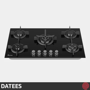 اجاق گاز صفحه ای 5 شعله داتیس مدل DATEES DG-549 | بدنه شیشه ای
