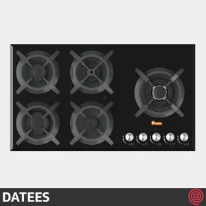 اجاق گاز صفحه ای 5 شعله داتیس مدل DATEES DG-533 | بدنه شیشه ای