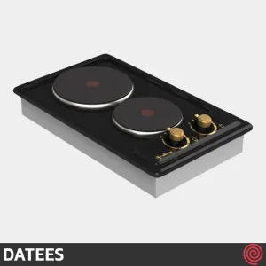 اجاق گاز صفحه ای 2 شعله داتیس مدل DATEES DSE-251 | مدل برقی و بدنه لعابی