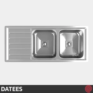 سینک ظرفشویی داتیس مدل DATEES DB-212-51 | دو لگنه فانتزی توکار