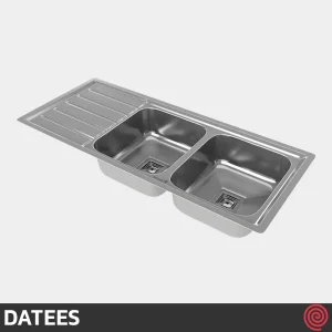 سینک ظرفشویی داتیس مدل DATEES DB-212-51 | تک لگنه فانتزی توکار