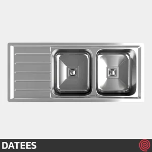 سینک ظرفشویی داتیس مدل DATEES DB-196-51 | دو لگنه فانتزی توکار