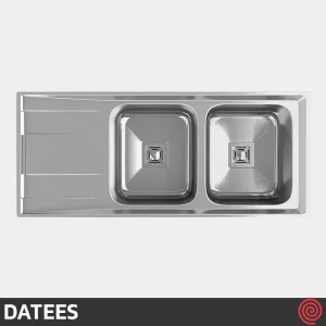 سینک ظرفشویی داتیس مدل DATEES DB-192-50 | دو لگنه فانتزی توکار
