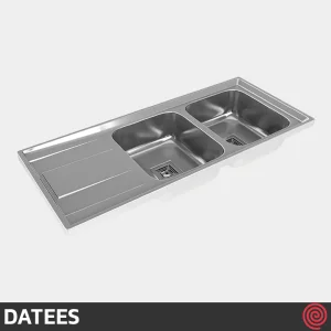 سینک ظرفشویی داتیس مدل DATEES DB-192-50 | دو لگنه فانتزی توکار