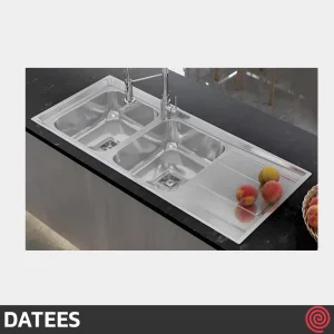 سینک ظرفشویی داتیس مدل DATEES DB-192-50 | دو لگنه فانتزی توکار