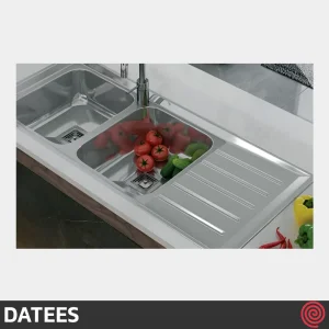 سینک ظرفشویی داتیس مدل DATEES DB-191-50 | دو لگنه فانتزی توکار