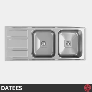 سینک ظرفشویی داتیس مدل DATEES DB-190-50 | دو لگنه فانتزی توکار