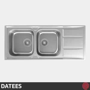 سینک ظرفشویی داتیس مدل DATEES DB-180-50 | دو لگنه فانتزی توکار