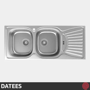 سینک ظرفشویی داتیس مدل DATEES DB-127-50 | دو لگنه فانتزی توکار
