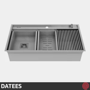 سینک ظرفشویی داتیس مدل DATEES Corian-702-52 | تک لگنه زیرکابینتی باکسی