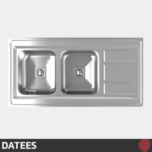 سینک ظرفشویی داتیس مدل DATEES DB-199-60 | دو لگنه فانتزی روکار