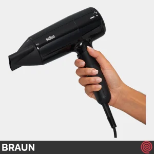 سشوار حرفه ای براون مدل Braun BRHD225SDE / HD2.2 | با 2 نازل خشک کن