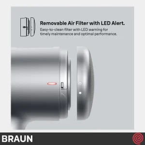 سشوار حرفه ای براون مدل Braun BRHD435SDE / HD4.3 | با 3 نازل خشک کن